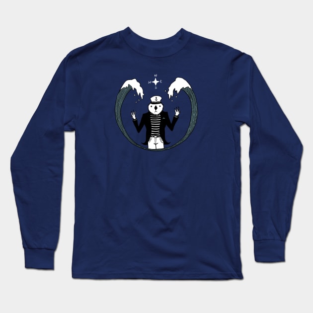 NAUTICAL WIZARD Long Sleeve T-Shirt by Figbar Lonesome